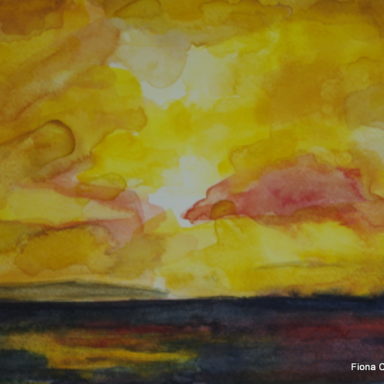 Golden Galway Bay Sunset Fiona Concannon Artist