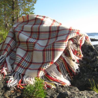 A shawl and scenery.
